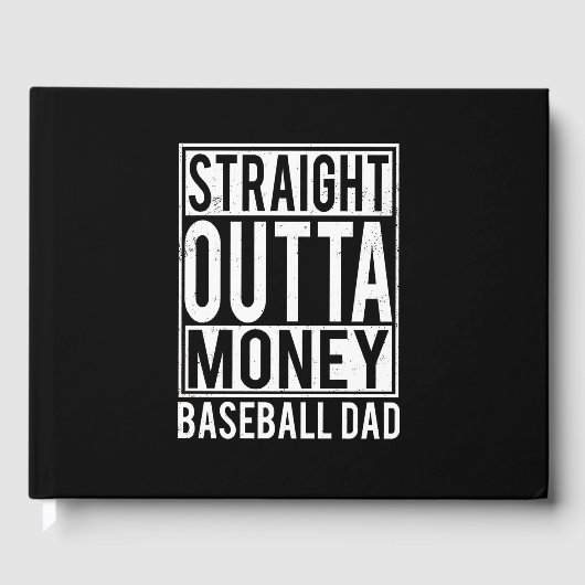 Direkter Outta Monkey Baseball VATER Gästebuch (Vorderseite)