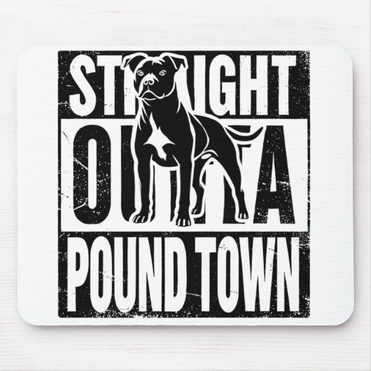 Direkter Outta Pound Town Mouse Pad Mousepad (Vorne)