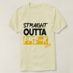Direkter Outta Pre-K Preschool Abschluss 2023 T-Shirt