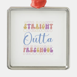 Direkter Outta-Preschool-Lehrer Ornament Aus Metall