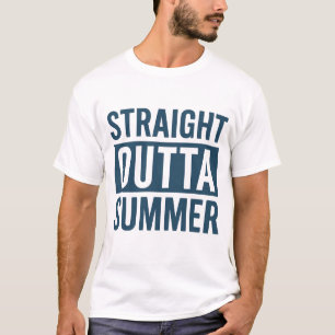 Direkter Outta Sommer - Zurück zum Schuldesign T-Shirt