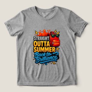 Direkter Outta Summer Zurück zum T-Shirt Tri-Blend Shirt