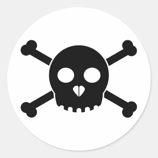 Direkter Schwarzer Scharnieraufkleber Runder Aufkleber (Vorderseite)