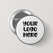 DIREKTES Minimalistisches Firmenlogo Button (Vorne & Hinten)