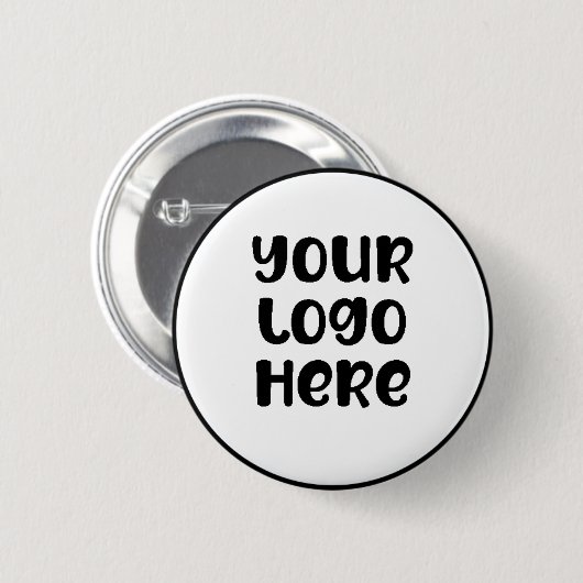 DIREKTES Minimalistisches Firmenlogo Button (Vorne & Hinten)
