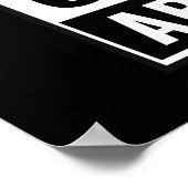 Direktes Outta Area 51 Alien Peace Sign Poster (Ecke)