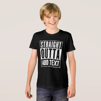 Direktes Outta - hier Ihren eigenen Text hinzufüge Tri-Blend Shirt
