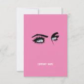 Direktes rosa QR-Codebeispiel für Unternehmen (Vorderseite)