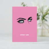 Direktes rosa QR-Codebeispiel für Unternehmen (Stehend Vorderseite)