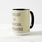 "Direktor der Finanzoperationen" Tasse (VorderseiteRechts)
