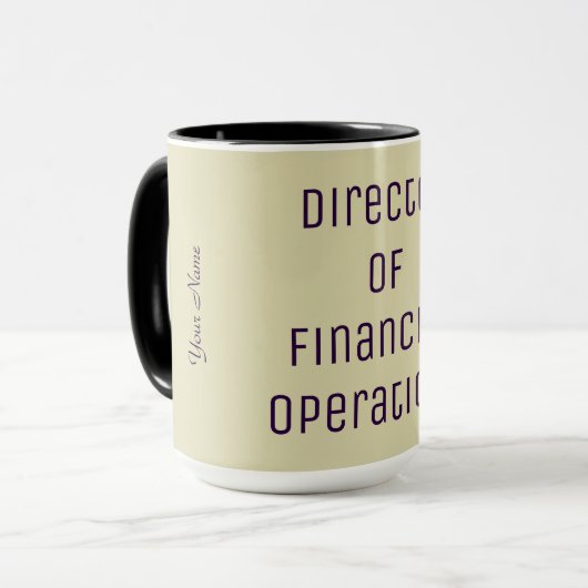 "Direktor der Finanzoperationen" Tasse (Vorderseite Links)