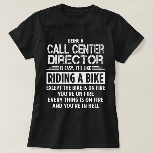 Direktor des Call Center T-Shirt (Design vorne)