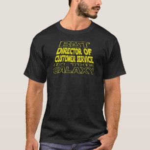 Direktor des Kundendienstes Space Rückseite Desig T-Shirt