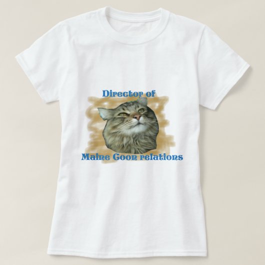 Direktor des T - Shirt Maine Coon Relations (Design vorne)