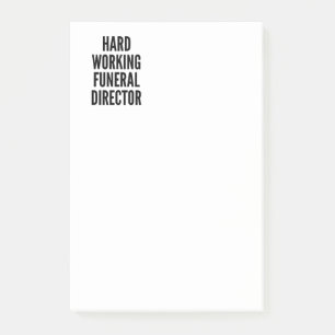 Direktor für harte Arbeit Post-it Klebezettel