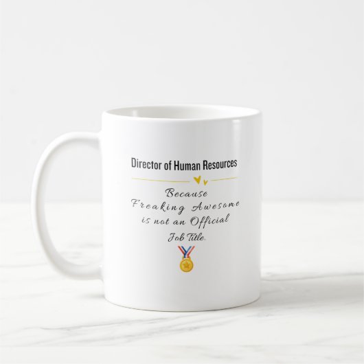 Direktor für Humanressourcen Kaffeetasse (Links)