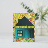 Direktor für Inlandsgeschäfte Postkarte (Stehend Vorderseite)