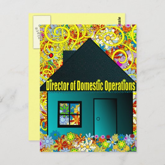 Direktor für Inlandsgeschäfte Postkarte (Vorne/Hinten)