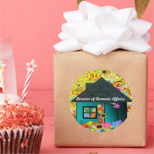 Direktor für Inlandsgeschäfte Runder Aufkleber