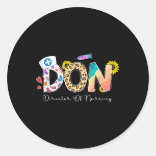 Direktor für Krankenpflege Direktor für Krankenver Runder Aufkleber