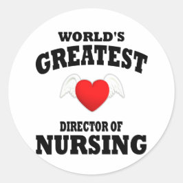 Direktor für Krankenpflege Runder Aufkleber