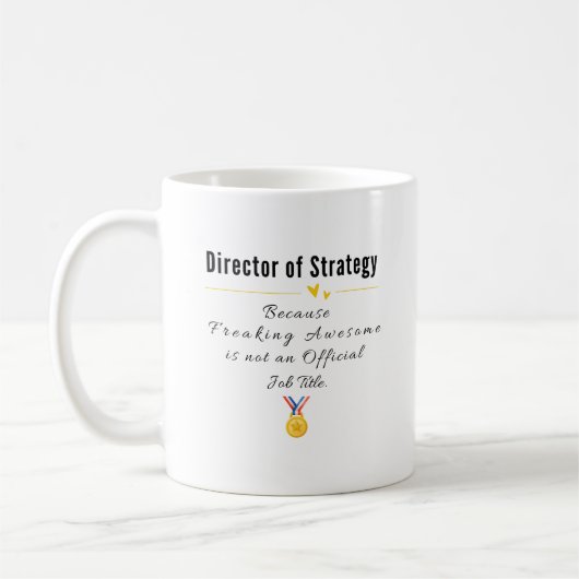 Direktor für Strategie Kaffeetasse (Links)