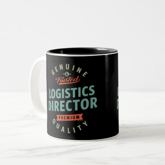 Direktor Logistik Zweifarbige Tasse (Vorderseite Links)