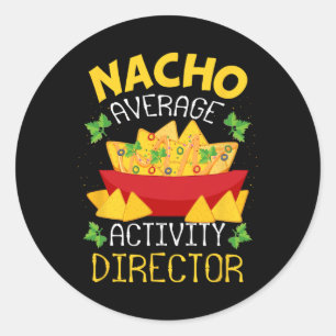 Direktor Nacho Average Activity Director Cinco De Runder Aufkleber