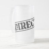 Direktor Stamp Mattglas Bierglas (Vorderseite Links)