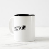 Direktor Stamp Zweifarbige Tasse (Vorderseite Links)