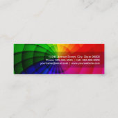 Direktorin der Bühne - Radialschleiffarben Mini Visitenkarte (Rückseite)