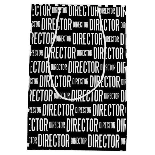 Direktornmattgeschenktasche (Medium) Mittlere Geschenktüte (Rückseite)