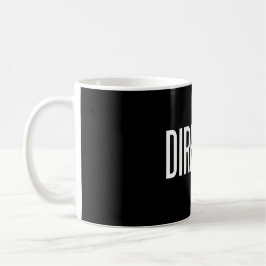 Direktornwecker-Tasse 11 Unze (schwarze Ausgabe) Tasse