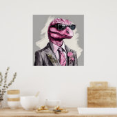 Direktorsaurus rex Dinosaurier Art Print Poster (Küche)