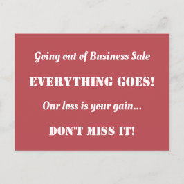 Direktwerbung für den Geschäftsverkehr Postkarte