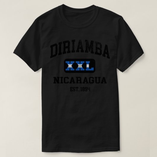 Diriamba Nicaragua XXL Athletic Design T-Shirt (Design vorne)