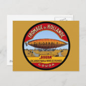 Dirigeable Holländische Käse Postkarte (Vorne/Hinten)