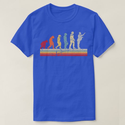 Dirigent des Evolution Of Man Orchestra Retro Vint T-Shirt (Design vorne)