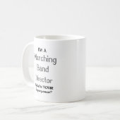 Dirigent einer Marschkapelle Kaffeetasse (Vorderseite Links)
