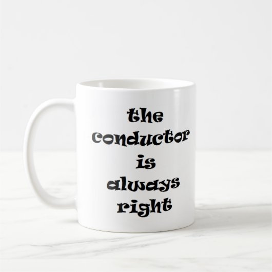 Dirigent hat immer recht kaffeetasse (Links)