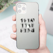 dirigent-music-Silhouette Aufkleber (Telefon)