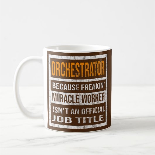 Dirigent Weil Wunderwirker Lustige Männer Kaffeetasse (Links)