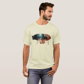 Dirigible Zeppelin-Silhouette T-Shirt (Vorne ganz)