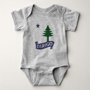 Dirigo/1901 Maine Flag Baby Strampler