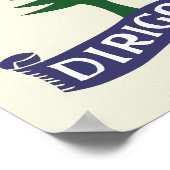 Dirigo / 1901 Maine Flag Framable Art Poster (Ecke)