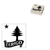 Dirigo / 1901 Maine Flag Gummistempel (Stempel)