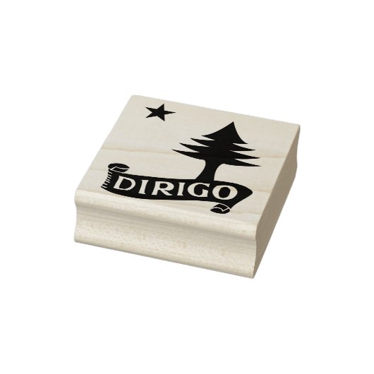 Dirigo / 1901 Maine Flag Gummistempel (Stempel)