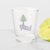 Dirigo/1901 Maine Flag Schnapsglas (Rückseite)