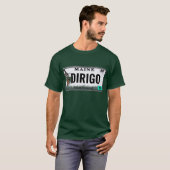 "Dirigo" Maine Kfz-Kennzeichen T-Shirt (Vorne ganz)