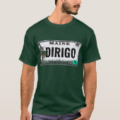 "Dirigo" Maine Kfz-Kennzeichen T-Shirt (Vorderseite)